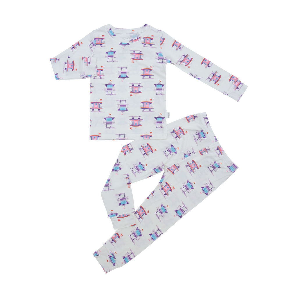 Miami Beach Watch Pink Two-Piece Set